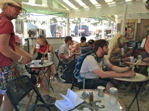 Burning Man Cafe Du Monde