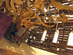 Chapel on stilts inside