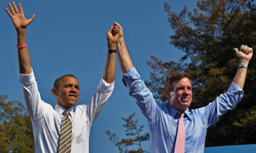 President Obama and Senator Handmaiden (D-VA)