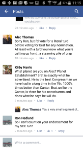 What Alec Thomas thinks of his Congressman