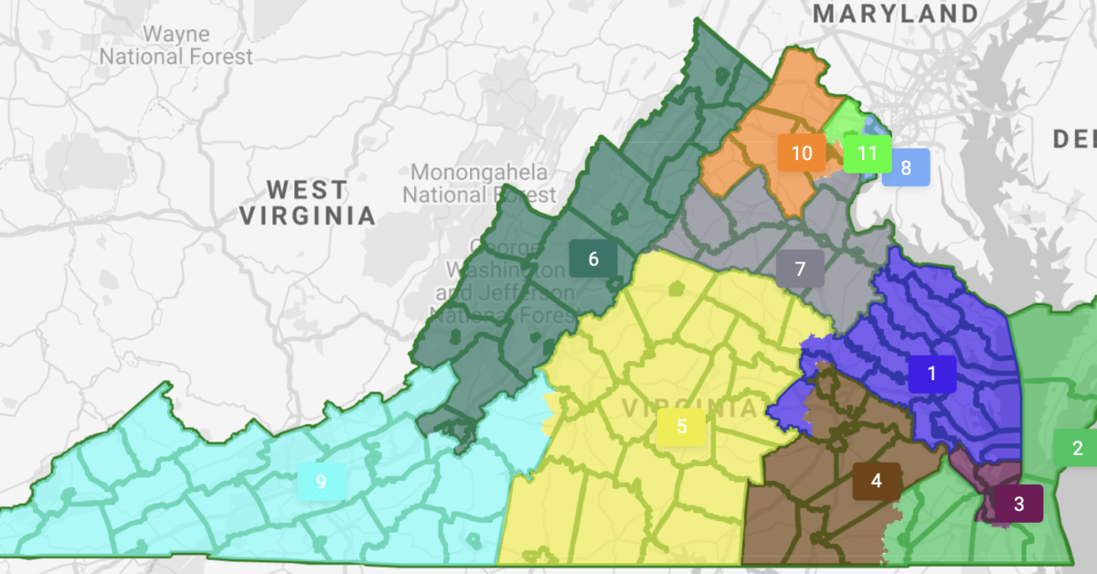 Virginia Supreme Court Finalizes Redistricting Maps The Bull Elephant