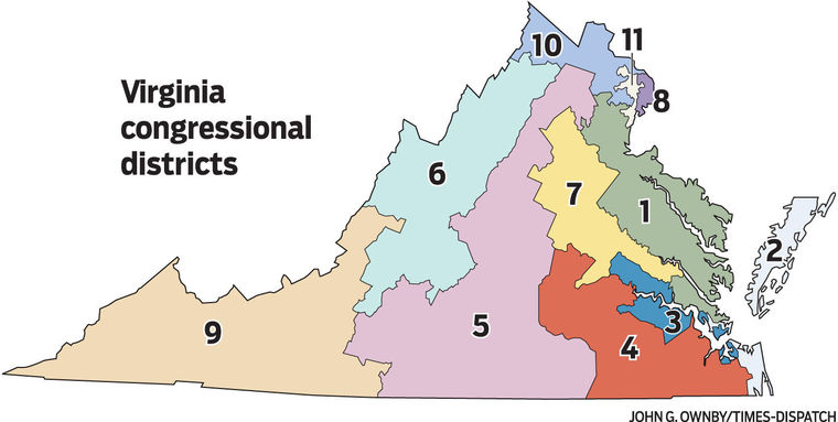 Proposed Redistricting Maps For Virginia – The Bull Elephant