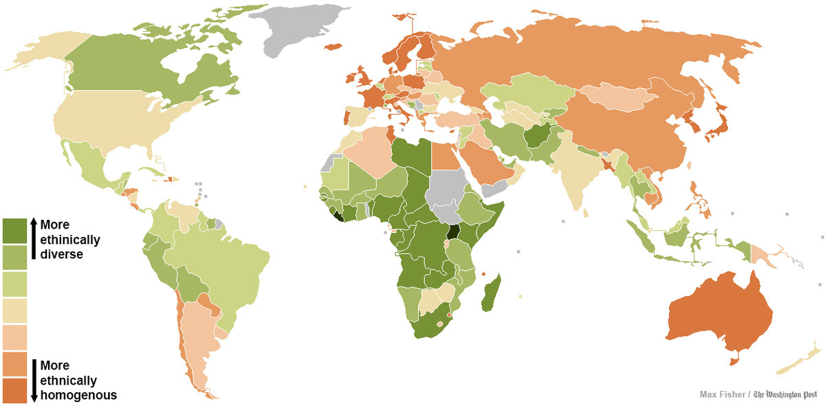 the-least-and-most-ethnically-diverse-countries-in-the-world