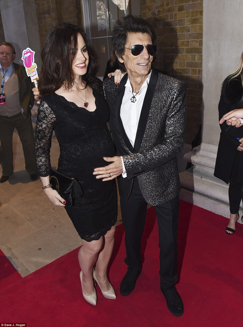 Ronnie Wood and wife