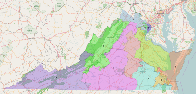 VA_2016_Redistricting map