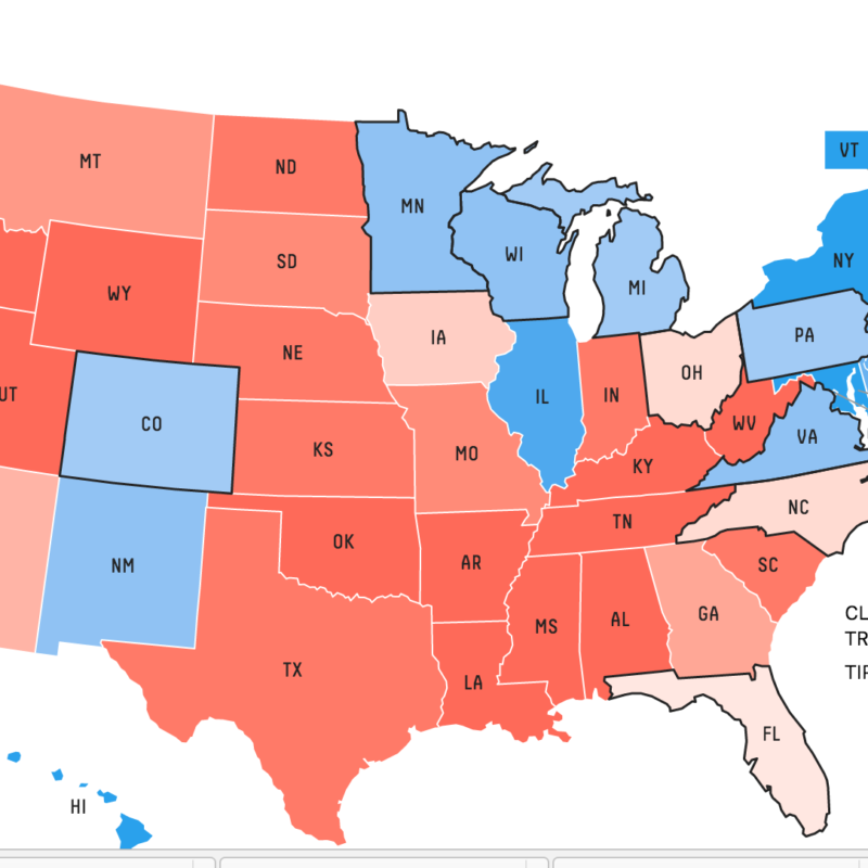 Maryland Now the Bluest of Blue States, Alabama the Reddest of the Red ...