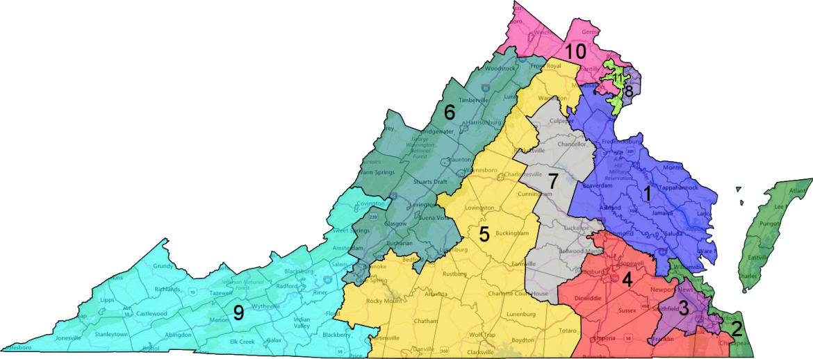 Historical partisan trends in Virginia’s Congressional districts – The ...