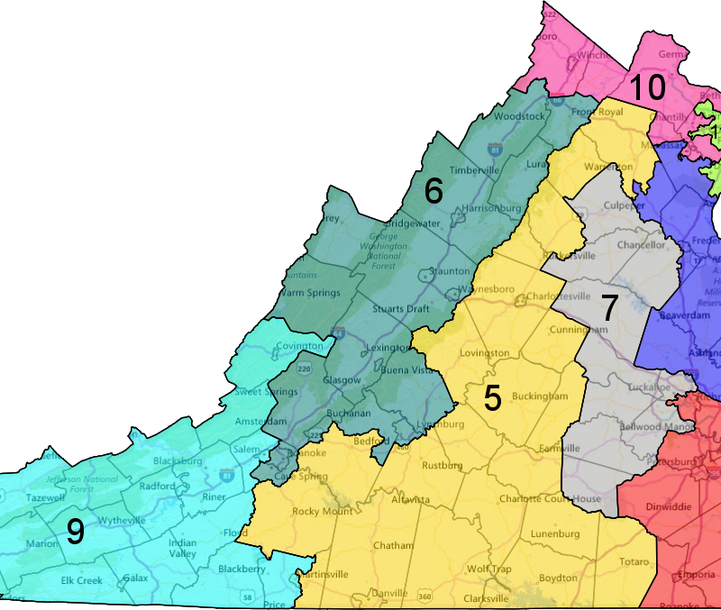 Map Of Virginia Congressional Districts 2024 - Map of world