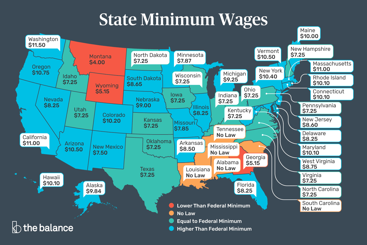 2022-minimum-wage-by-state-us-minimum-wage-map-hyre