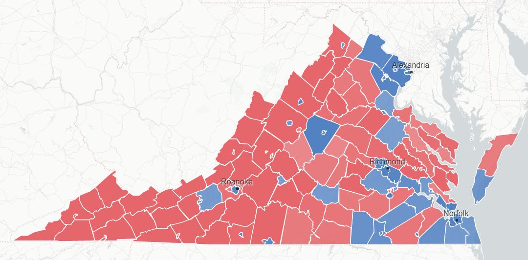 Virginia Electoral Map 