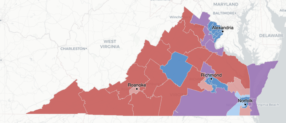 Maps of redistricting plans for the General Assembly – The Bull Elephant